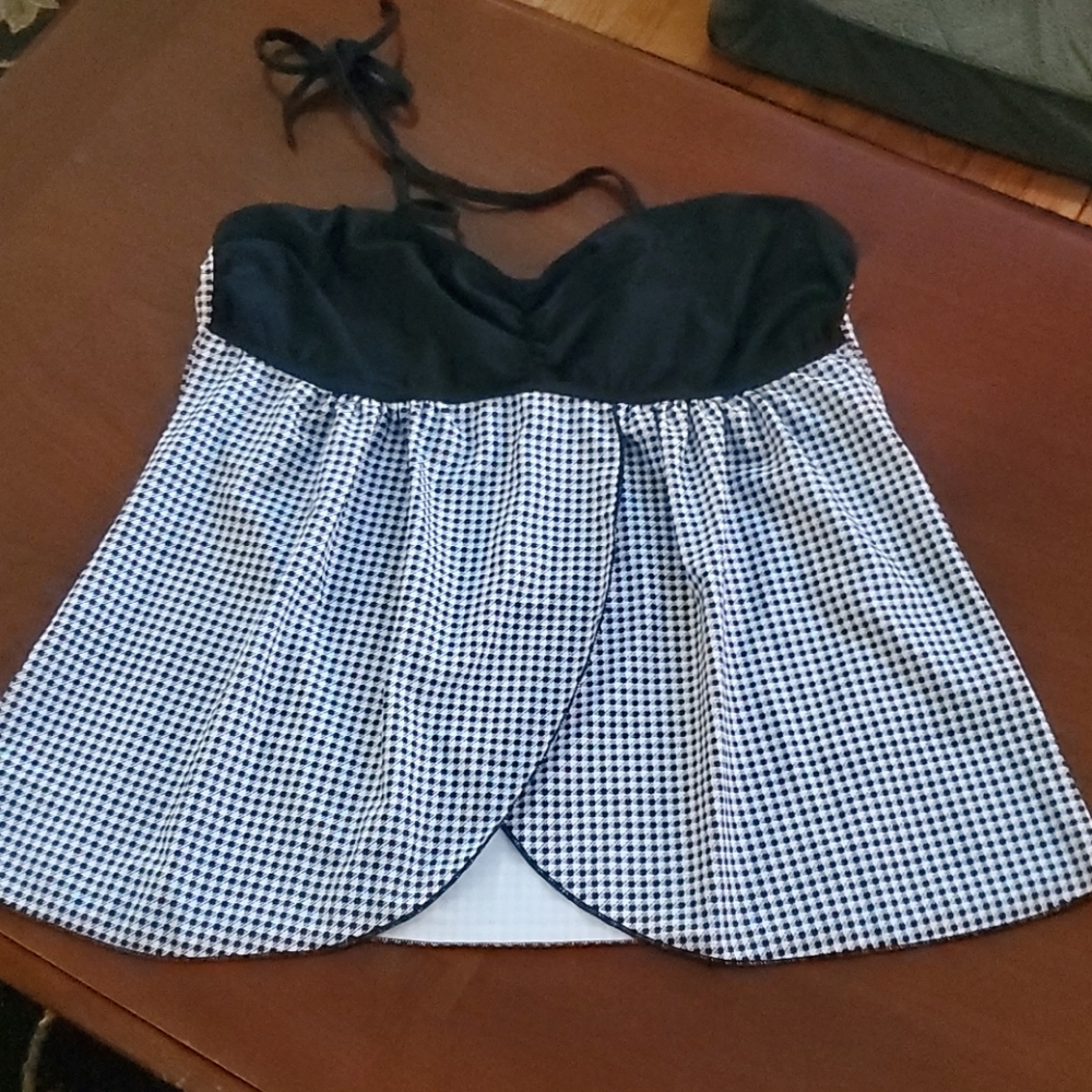 Tankini top, no bra pads